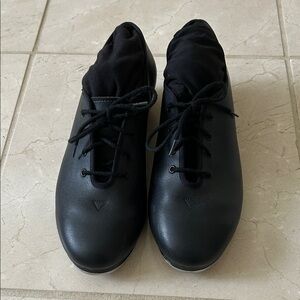 Women’s black jazz tap shoes